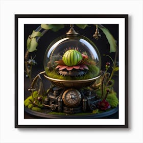 Steampunk Garden Art Print