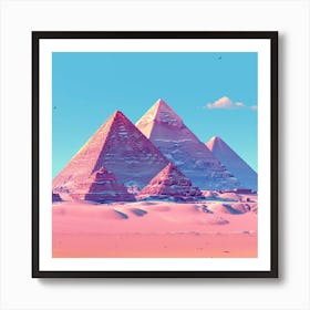 Pyramids Of Giza Art Print