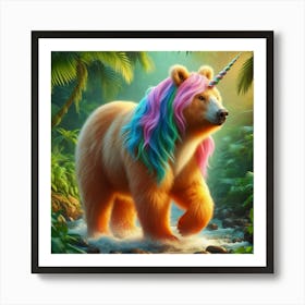 Unicorn Bear Art Print