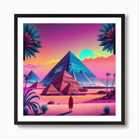 Egyptian Pyramids 6 Art Print