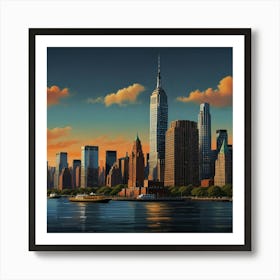 New York City Skyline Art Print