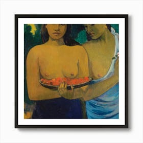 Paul Gauguin Two Tahitian Women Art Print