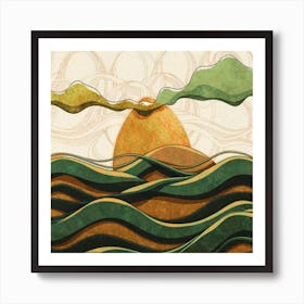 Lone Wave ocean Art Print