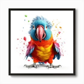 Colorful Parrot Art Print