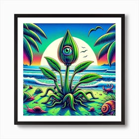 Cyclops Beach Plant - Friendly Art Print