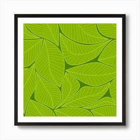 Green Leaves Art Print