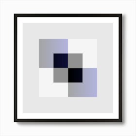 Squares Block 18 Art Print