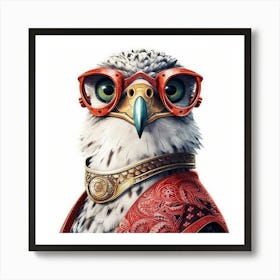 Eagle With Glasses Art Print