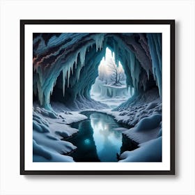 Ice Cave 1 Art Print