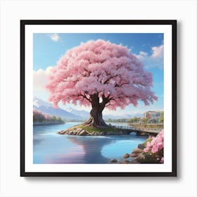 Cherry Blossom Tree 1 Art Print