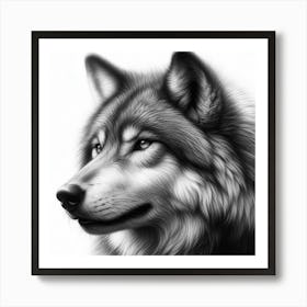 Grey wolf 6 Art Print