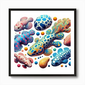 Rare colorful fish Art Print