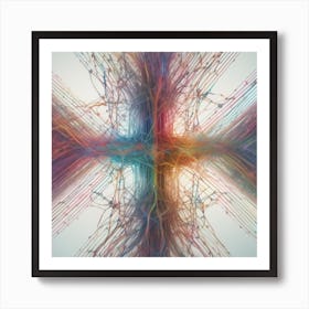 Cross Of Wires Art Print