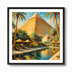 Egyptian Pyramids 8 Art Print