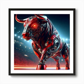 Bull Robot 1 Art Print