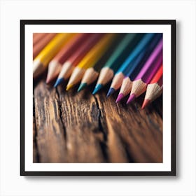 Colorful Pencils 2 Art Print