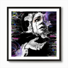 Woman'S Face  Art Print