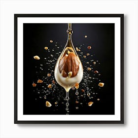 Firefly Hyper Realistic Sweet Tear On A Dark Background 42389 Affiche