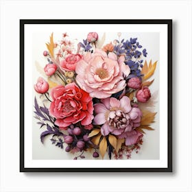 Bouquet Of Flowers 10 Art Print