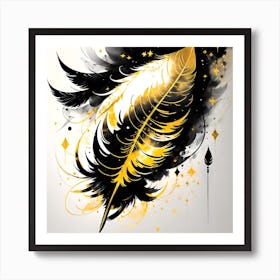 Feather Feather Feather 9 Art Print