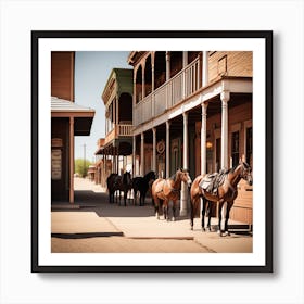 Old West Town 10 Art Print