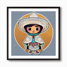 Mexican Girl 8 Art Print