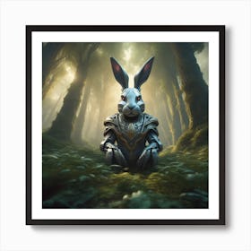 Rabbit In The Woods 43 Art Print