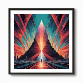 Pyramids, A Nft Art Piece art print Art Print