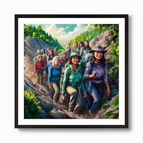 Women'S Hike Art Print