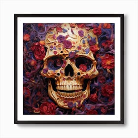 Day Of The Dead Skull 5 Art Print