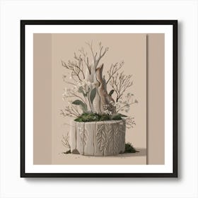 Plant In A Pot 4 Art Print