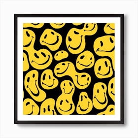 Smiley Faces Square Poster