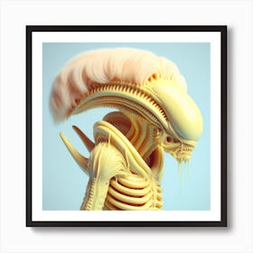 Alien Portrait Yellow 1 Art Print