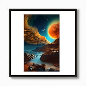 Planets In Space Art Print