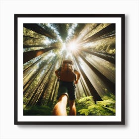 Hiking Stock Photos And Royalty-Free Images Art Print