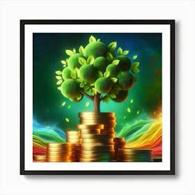 Tree Of Money Art Print