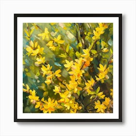 Forsythia Blossoms Art Print