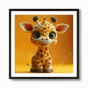 Cute Giraffe 7 Art Print