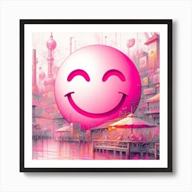 Smiley Face 17 Art Print