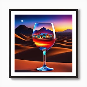 House In The Desert Art Print