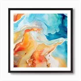 Abstract Watercolor Painting 8 Art Print