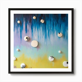 A Large Abstract Wall Art Piece With A Gradient Of Xycpf5ooq2gozcf0wkahga S9bwqm9fqlujttp1ssguww Art Print