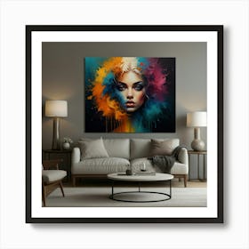 Beautiful Living Room Canvas Art 2 Art Print