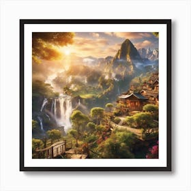 Chinese Village Art Print