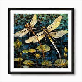 Dragonflies 51 Art Print