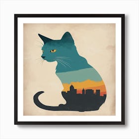 City Cat Art Print