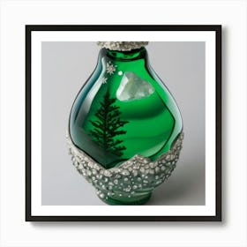 Santa'S Bottle Art Print