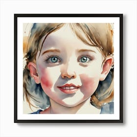 Portrait Of A Little Girl 2 Art Print