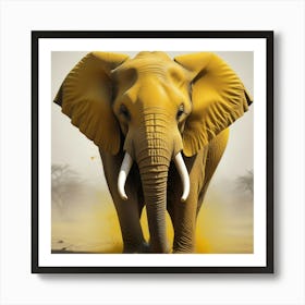 Elefante Amarillobizarro Art Print