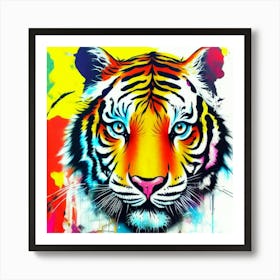 Colorful Tiger Art Print